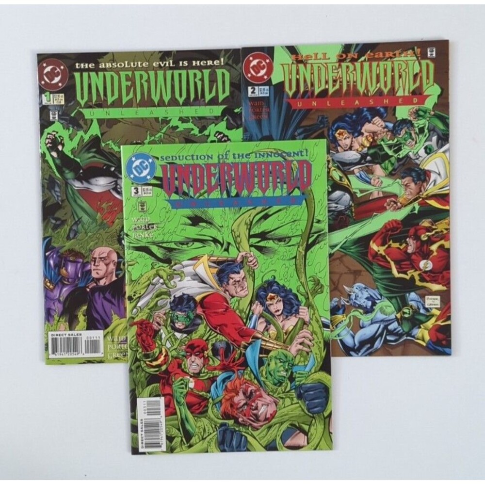 DC Underworld Unleashed #1 2 3 DC 1995  Comic Book Set VF/NM